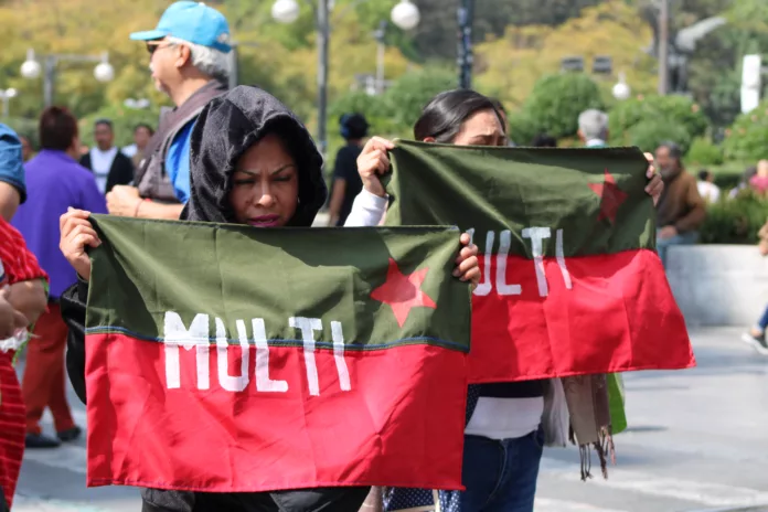 Indígenas Triquis protesta en la CDMX, exigen el regreso seguro a su comunidad