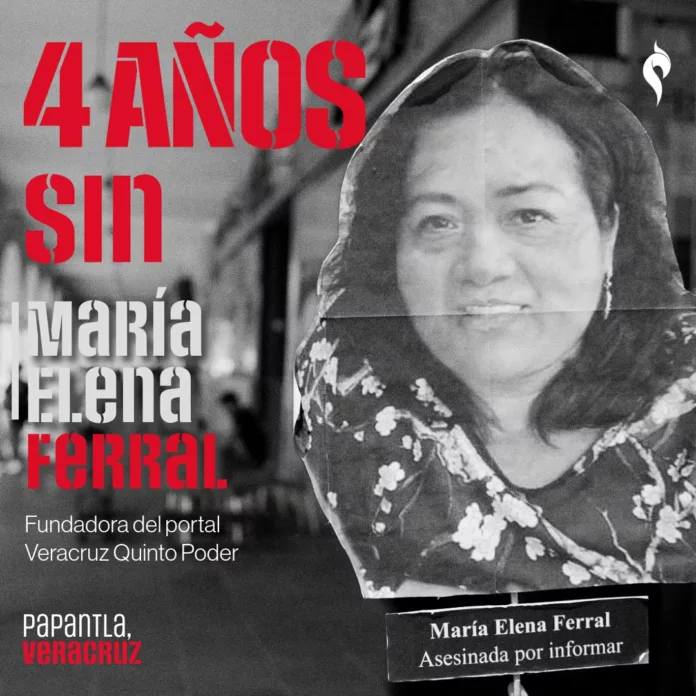 Tras 4 años del asesinato de la periodista María Elena Ferral la justicia se desvanece