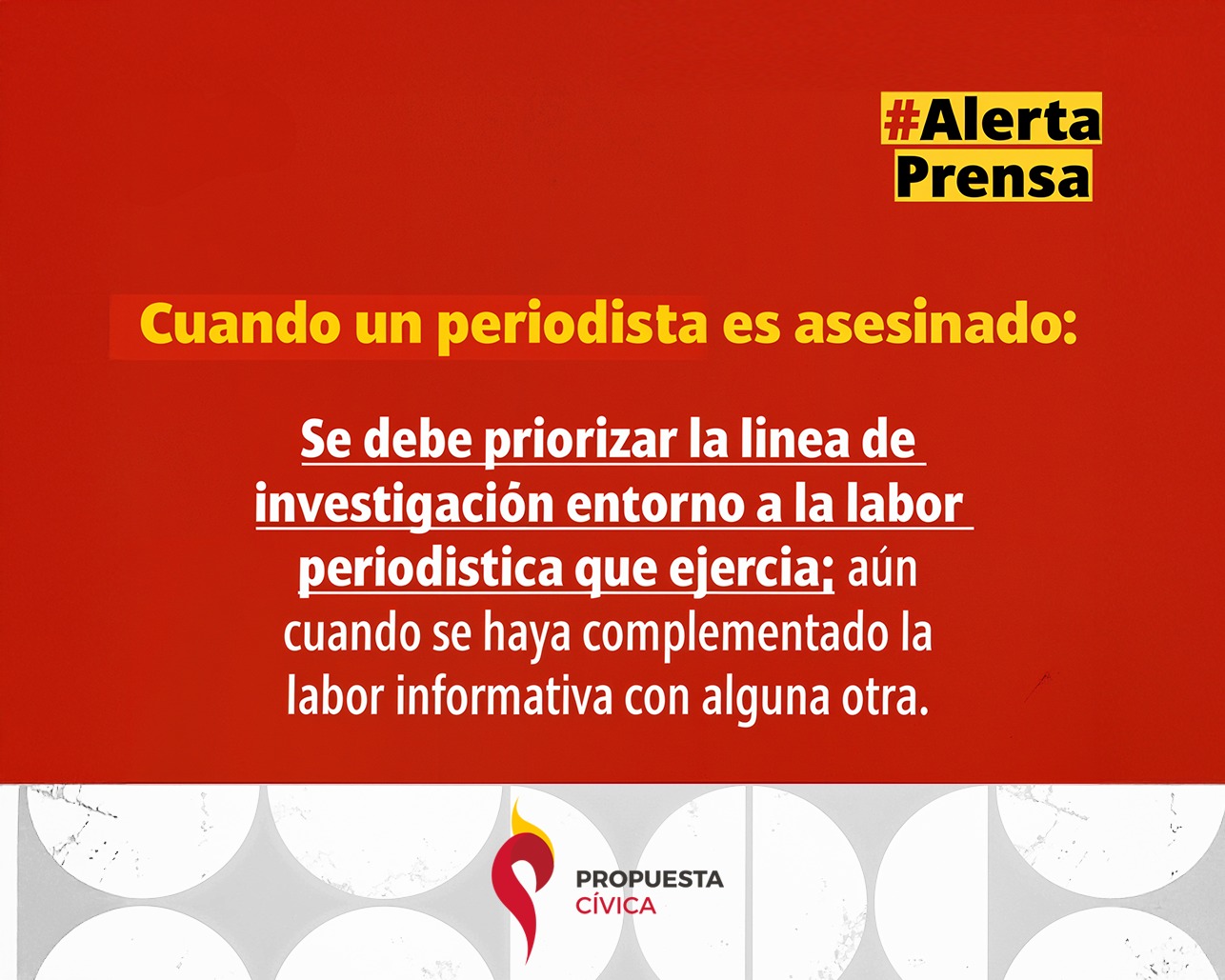 Casos recientes de violencia a peridistas y defensores de derechos humanos evidencian fallas en los mecanismos de seguridad y justicia en el pais.