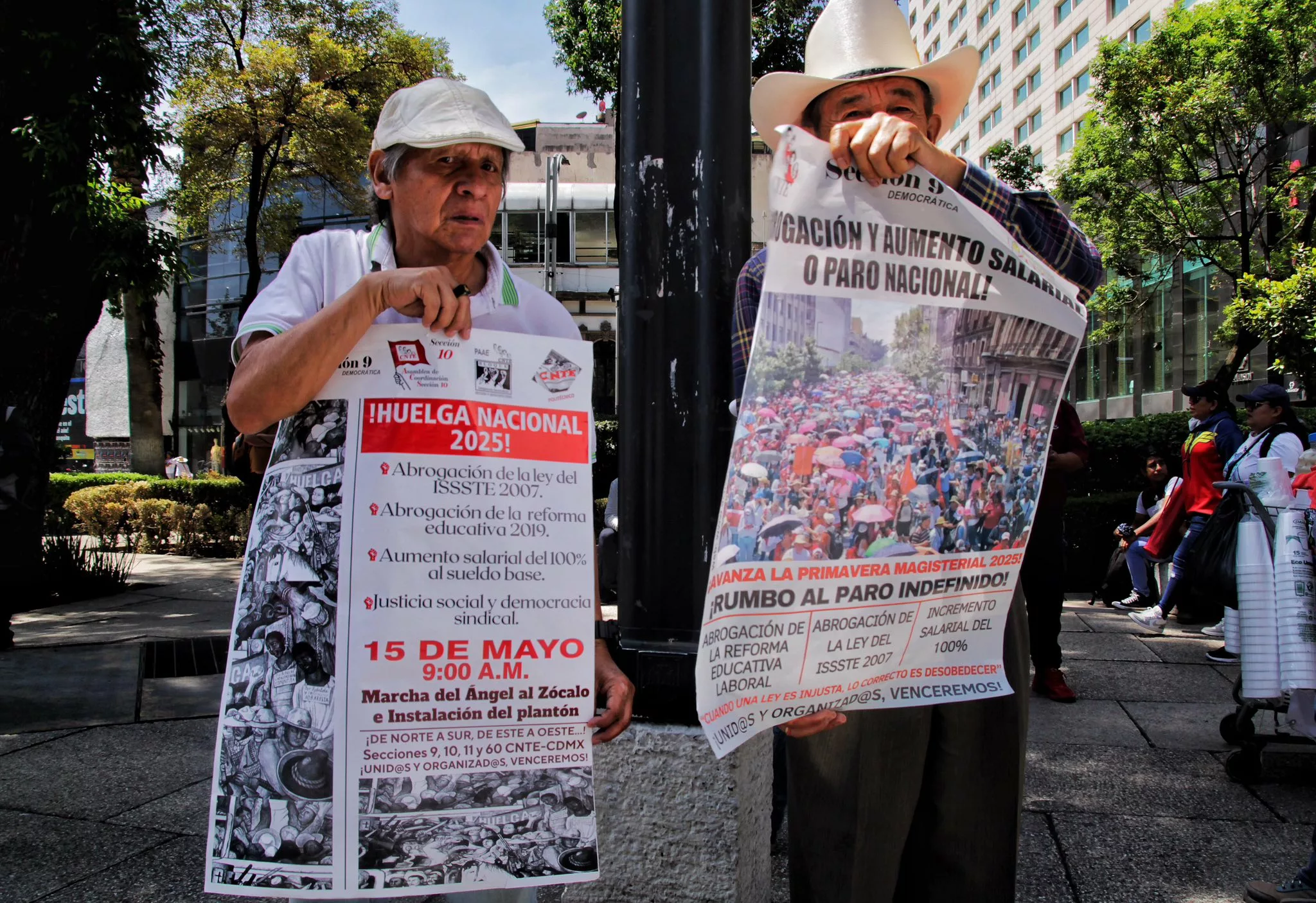 Maestros de la CNTE inician paro indefinido nacional este 15 de mayo en el Zócalo de la CDMX