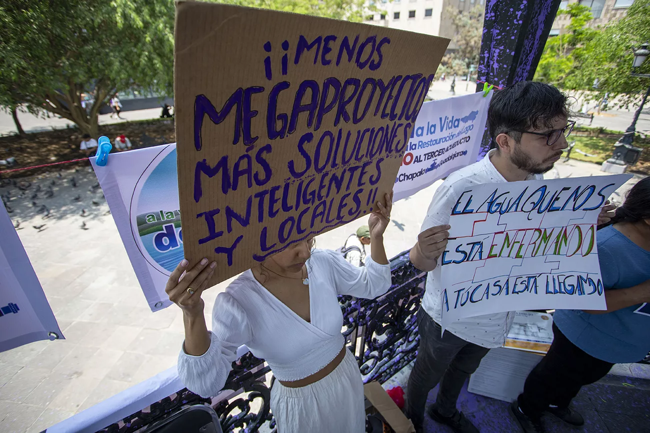 Pueblos ribereños denuncian nuevo acueducto en Chapala sin consulta previa: “El lago no es un tinaco”