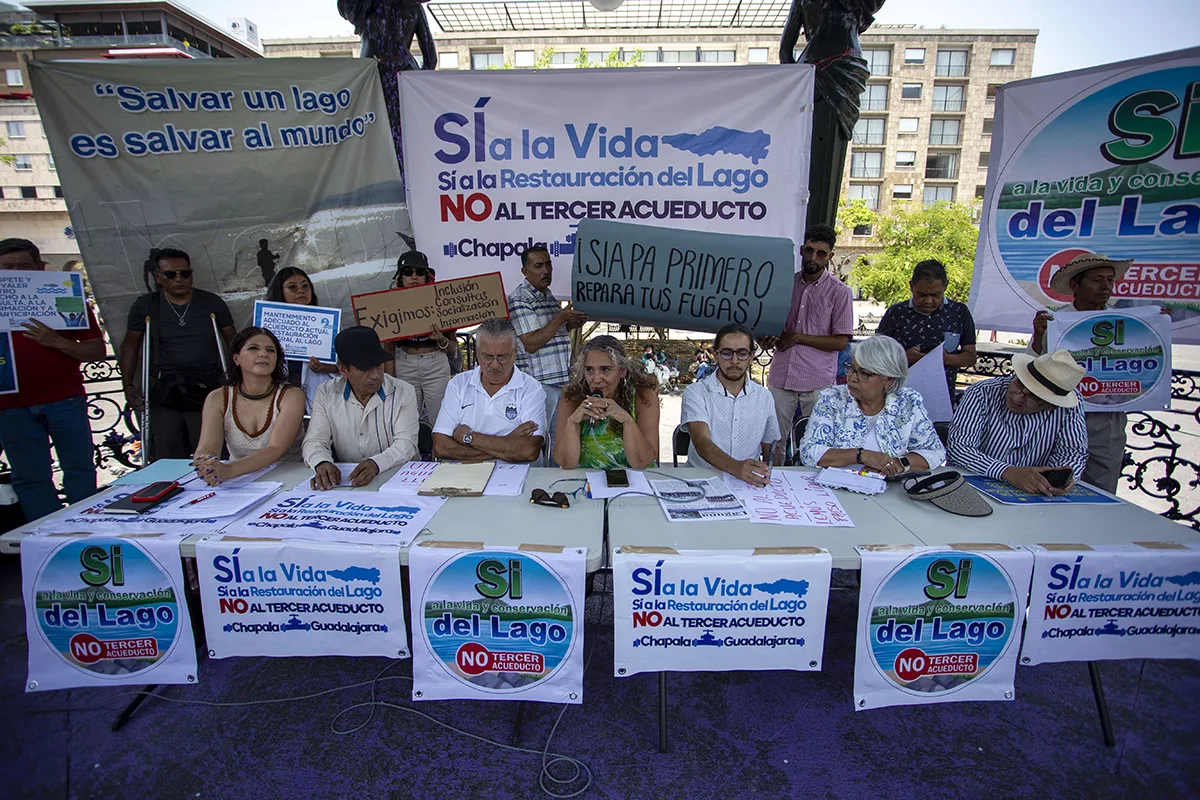 Pueblos ribereños denuncian nuevo acueducto en Chapala sin consulta previa: “El lago no es un tinaco”