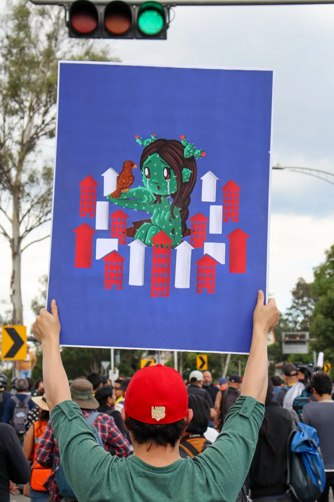 Segunda marcha contra la gentrificación en CDMX: vecinos exigen cancelar megaproyecto en Fuentes Brotantes 134